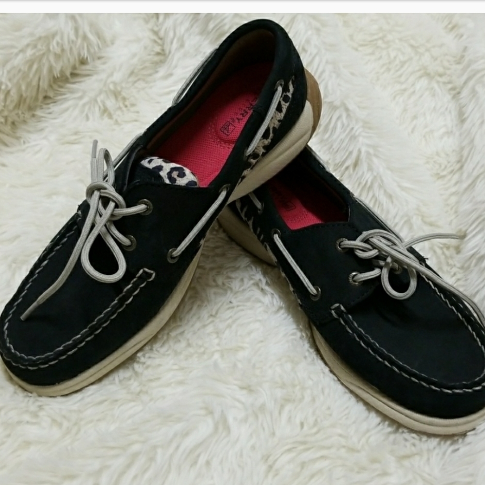 Leopard Sperry Shoes